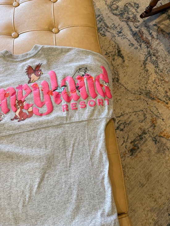 Disney Tops - Disney Pocahontas gray  long sleeve jersey size extra small